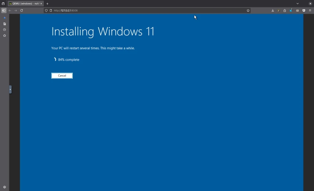 Windows 11 installing